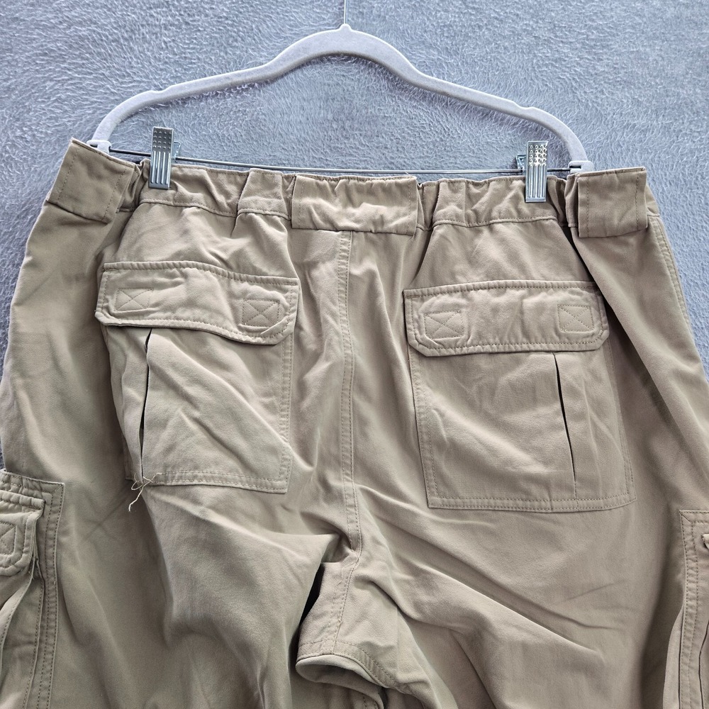 Duluth Men Pants XL Beige Cargo Pockets Nylon Hiking Mid Rise 32 in Inseam - Picture 7 of 12